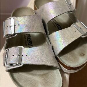 Birkenstock Arizona Iridescent Matcha Green US 8/ EU 39